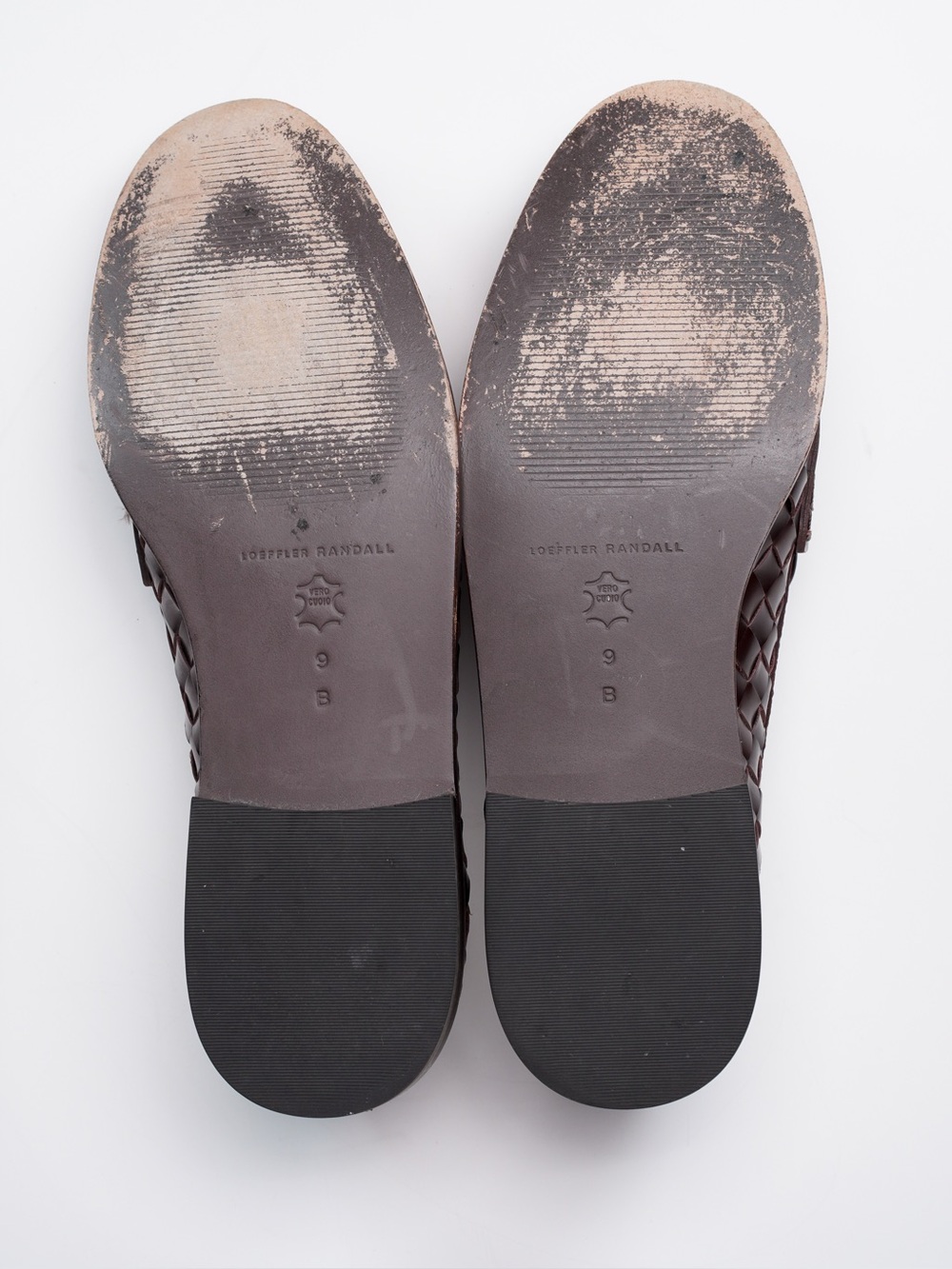 Loeffler Randall Rachel Espresso Woven Leather Penny Loafers Brown US 9 - Picture 10 of 10